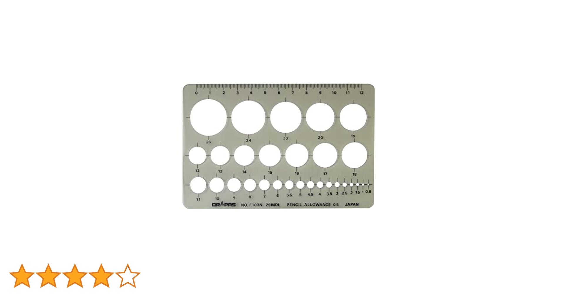 (未使用･未開封品)　ドラパス テンプレート E503 陶器定規 1:50 1:100 31503 sdt40b8 Amazon | ドラパス テンプレート E503 陶器定規 1:50 1:100